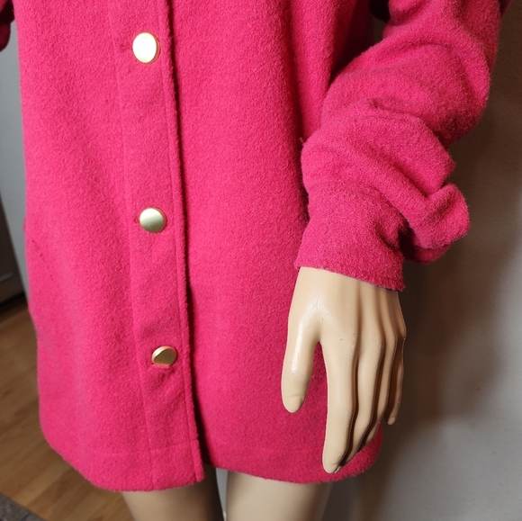 NWT Joie Faux Wool Pink Jacket. Size XS. Slightly oversized. - Picture 13 of 16